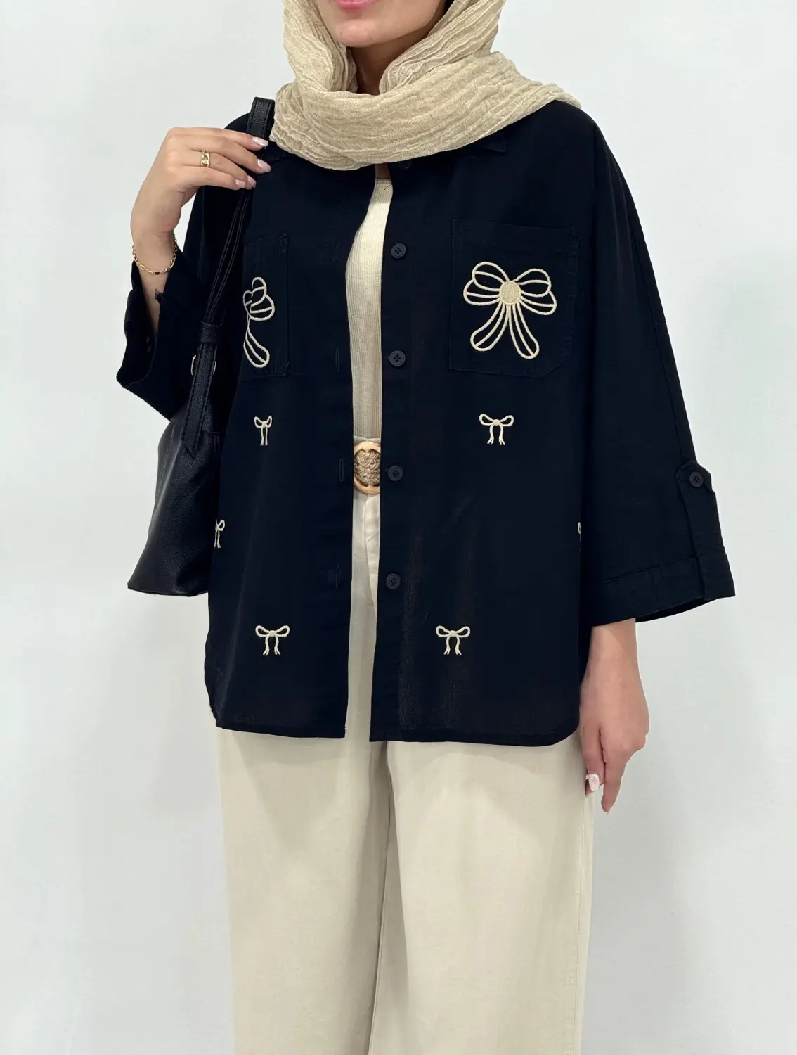 مانتو لینن گلدوزی پگاه 1